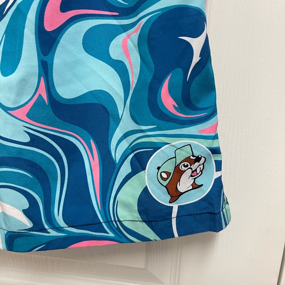 Bucee's Pattern Swim Trunks - Picture 2 of 12